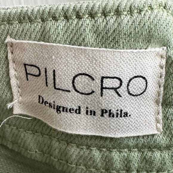 Anthropologie Pilcro The Kit High Rise Utility Shorts Moss Green NWT - Picture 7 of 9